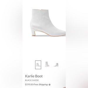 Black Suede Studio Karlie Boot 8.5